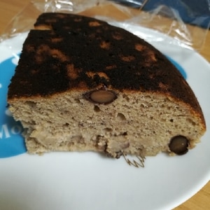 お正月に余った黒豆で甘酒入りホットケーキ！